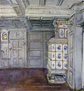 Partie du hall dans la maison Inselmann, Neuengamme, près de Hambourg
