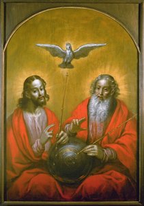 Le Saint-Esprit avec un modèle du monde de Ptolémée, 1610