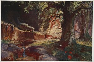 Fafner dans sa grotte, 1906 - Hermann Hendrich