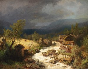 Moulin sur un torrent