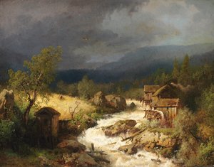 Moulin sur un torrent, 1871