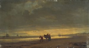 Côte hollandaise à marée basse - Hermann Mevius