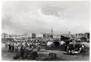 Au quai Levee à La Nouvelle-Orléans, vers 1840