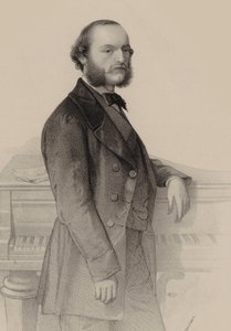 Portrait du pianiste et compositeur Désiré Magnus 1828-1884