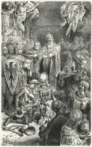 Frédéric Barberousse à un festin à Mayence - Hermann Vogel