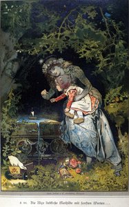Illustration de Vogel pour un conte des frères Jacob (1785-1863) et Wilhelm (1786-1859) Grimm