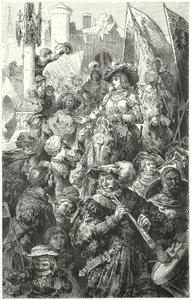 Procession de lansquenets partant pour la guerre, 16e siècle - Hermann Vogel