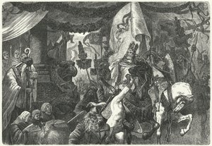 Théodoric le Grand, roi des Ostrogoths, entrant à Rome - Hermann Vogel