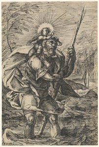 Saint Christophe (recto) - Hermann Weyer