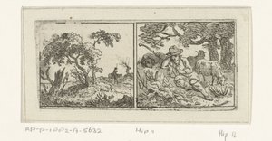 Paysage et berger
