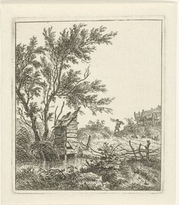 Paysage avec un ramasseur de bois - Hermanus Fock