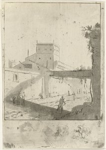 Paysage urbain paysage italien - Hermanus Fock