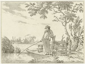 Pêcheur sur un ponton