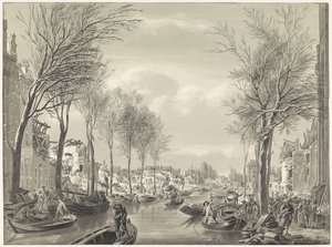 Travaux de réparation sur le Steenschuur après la catastrophe, 1807