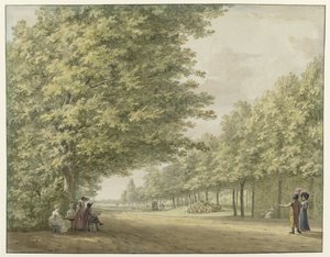 Vue dans les jardins de la propriété Zandbergen