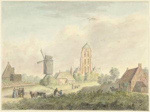 Église du village de Westkapelle en Zélande
