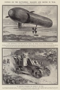 La science sur le champ de bataille : ballon et moteur en guerre - Hermanus Willem (after) Koekkoek
