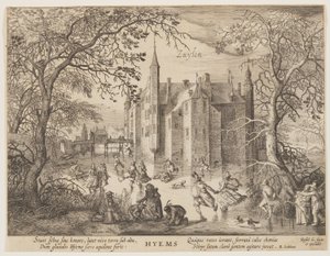 Zuylen - Hiver, extrait de Les Saisons, vue des châteaux dans les environs d