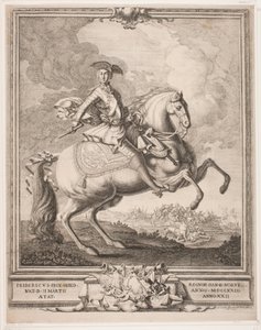 Frédéric V comme prince héritier à cheval