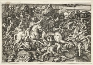 Combat entre cavaliers, 1523 - Hieronymous Hopfer