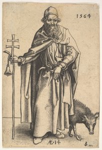 Saint Antoine, 1564 - Hieronymous Wierix