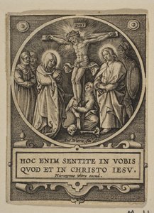 La Crucifixion (copie inversée) - Hieronymous Wierix