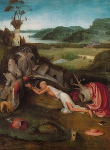 Saint Jérôme dans le désert. Vers 1490 - Hieronymus Bosch