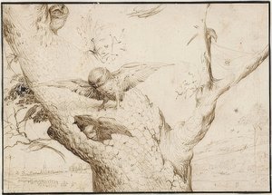 Nid de hiboux. Vers 1505-10 - Hieronymus Bosch
