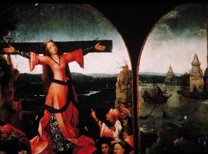 Triptyque de Sainte Libérate (huile sur panneau) (détail) - Hieronymus Bosch