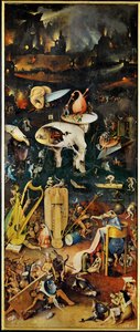 Le jardin des délices, triptyque, panneau de droite ... (peinture sur bois) - Hieronymus Bosch