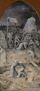 La Tentation de Saint Antoine. Triptyque, verso : La Capture du Christ - Hieronymus Bosch