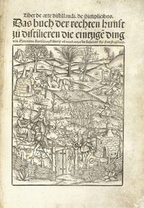 Page de titre, illustrant des distilleries d