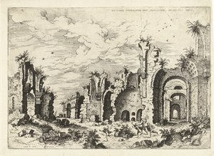 Vue des Thermes de Dioclétien - Hieronymus Cock