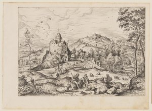 Mercure endormant Argus, extrait de Paysages avec scènes bibliques et mythologiques