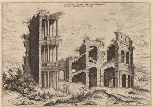 Le Septizonium et le Colisée - Hieronymus Cock
