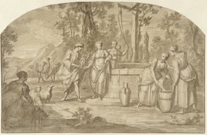 Éliézer et Rébecca au puits - Hieronymus Lapis