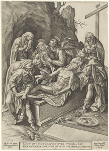 Mise au tombeau du Christ - Hieronymus Wierix