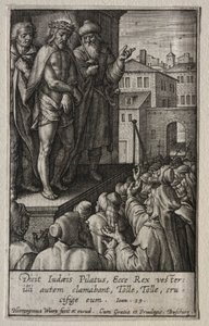 La Passion : Christ présenté au peuple - Hieronymus or Jerome Wierix