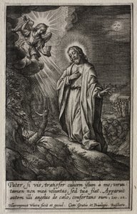 La Passion : Christ au Mont des Oliviers - Hieronymus or Jerome Wierix