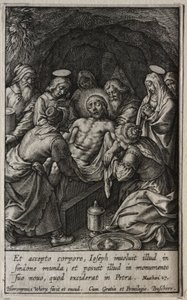 La Passion : La Mise au tombeau - Hieronymus or Jerome Wierix