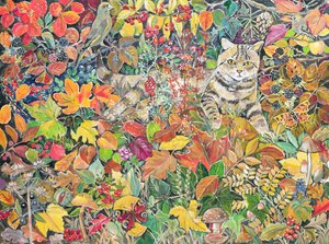 Chat tigré en automne, 1996