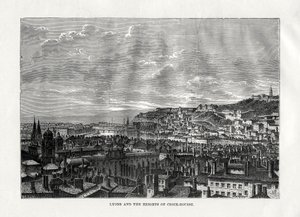 Lyon et les hauteurs de la Croix-Rousse, France, 1879 - Hildibrand