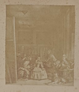 [Gravure de "Las Meninas" par Velazquez]