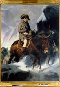 Portrait de Napoléon Bonaparte (1769-1821) traversant le Saint-Bernard en 1800