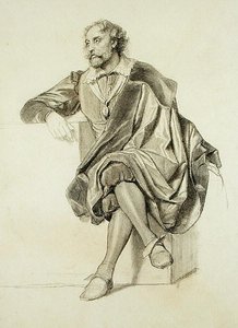 Étude pour le Portrait de Pierre Paul Rubens (1577-1640) - Paul Delaroche