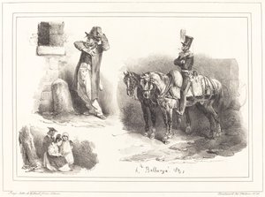 Trois vignettes - Hippolyte Bellange