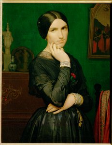 Mme Hippolyte Flandrin (peinture sur toile) - Hippolyte Flandrin