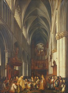 Entrée de Louis XIV (1638-1715) dans la Cathédrale de Saint-Omer, 1839