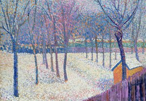 Le Verger sous la neige - Hippolyte Petitjean