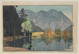 Hodakayama, de la série, Douze Scènes dans les Alpes Japonaises, époque Taisho - Hiroshi Yoshida